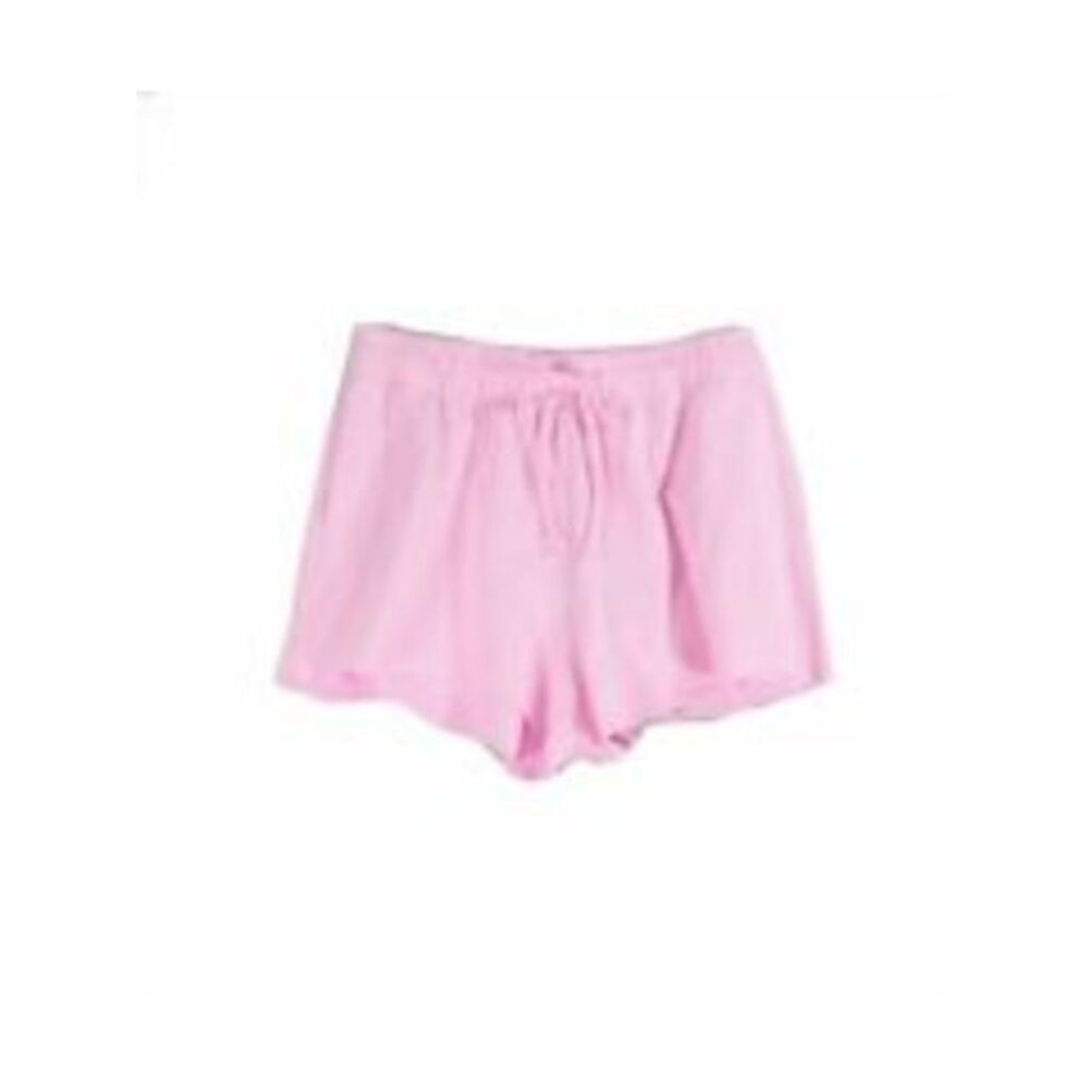 BAM BY BETSY & ADAM Womens Pink Stretch Tie Length Raw Hem, Pull-on Shorts S